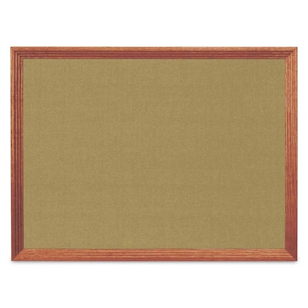 United Visual Products Decor Wood Combo Board, 36"x24", Cherry/White Porcelain & Cloud UV702DEFAB-CHERRY-WHTPORC-CLOUD